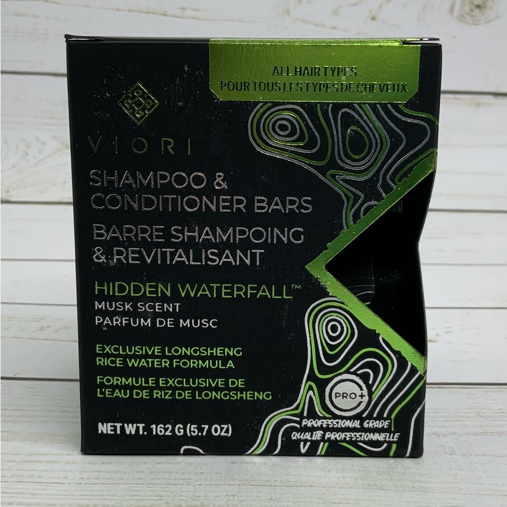 New Viori Hidden Waterfall Shampoo & Conditioner Bar Set 5.7 oz